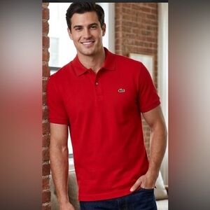 Lacoste Men's Vibrant Red Polo Shirt